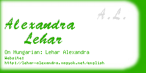 alexandra lehar business card